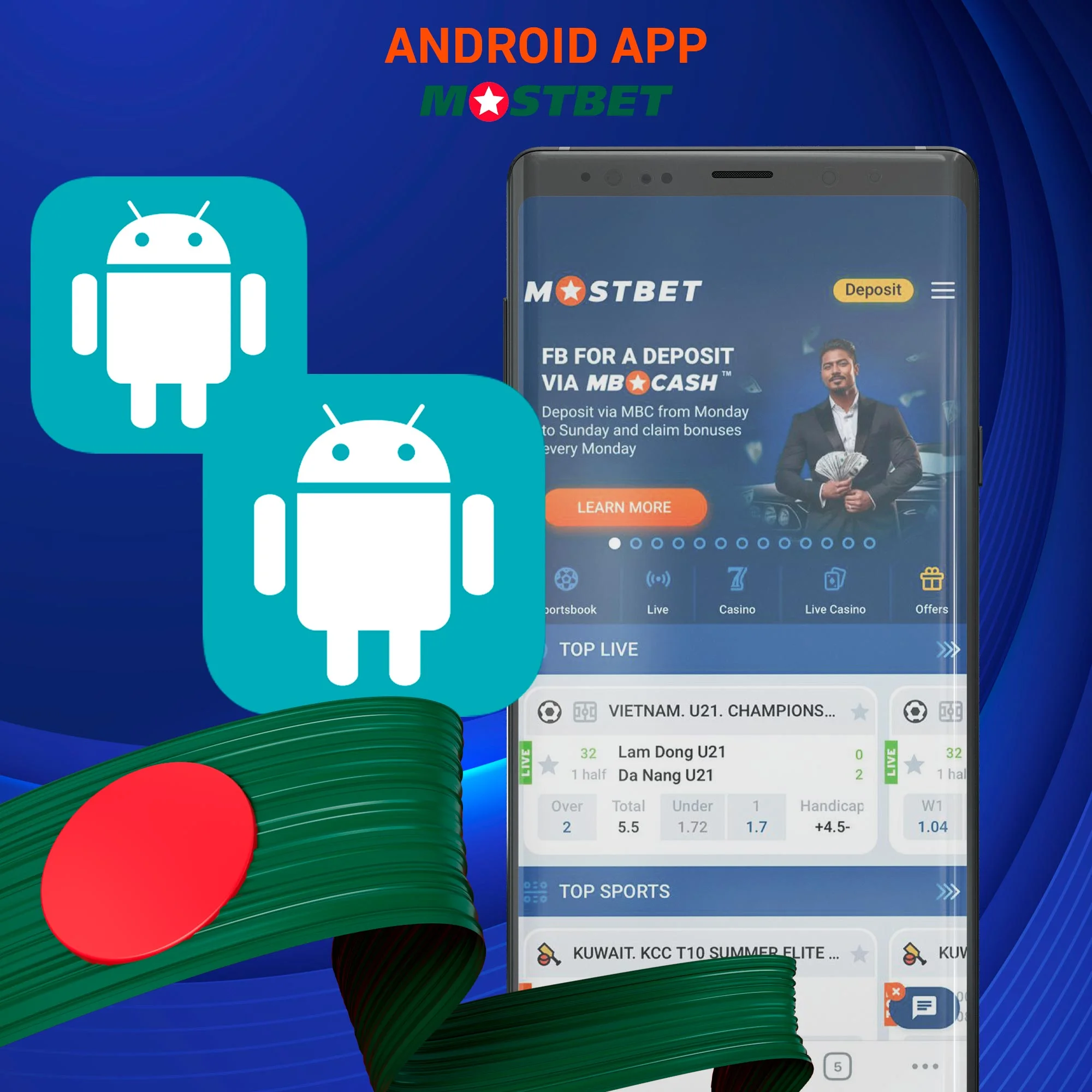 Instructions for installing the Mostbet mobile app on Android