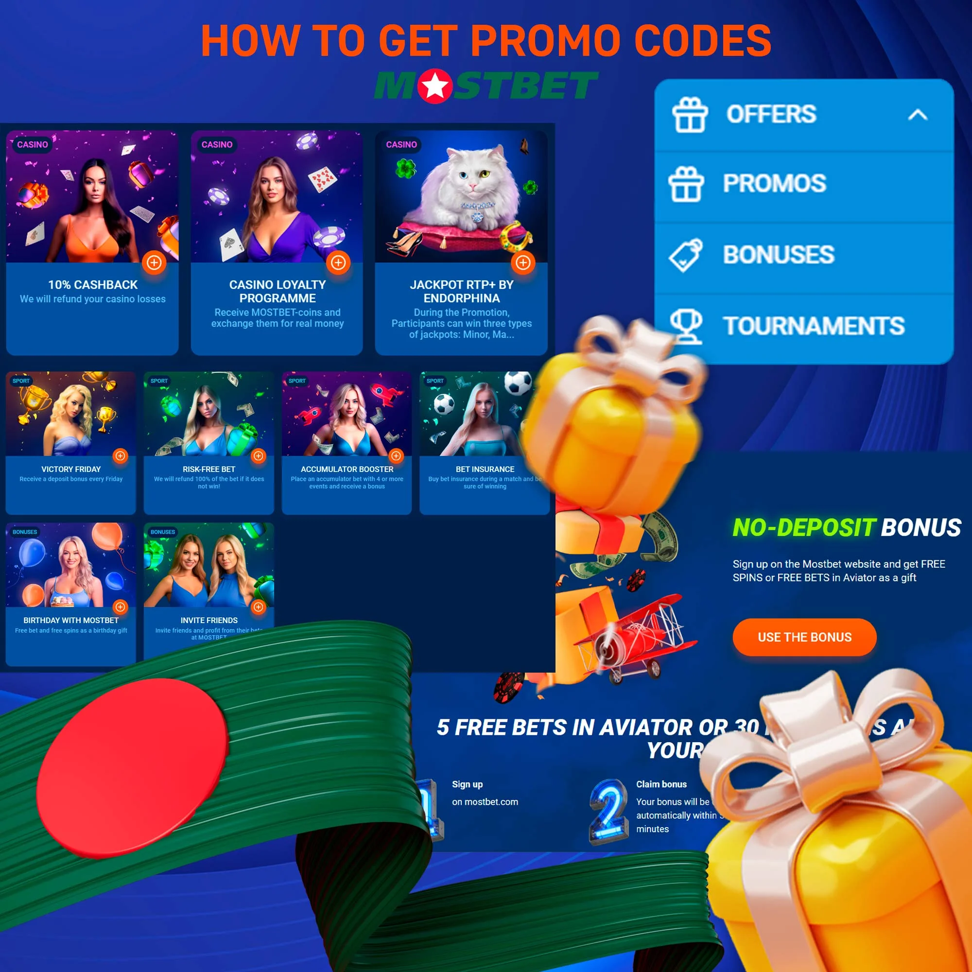 How to use Mostbet promo codes?