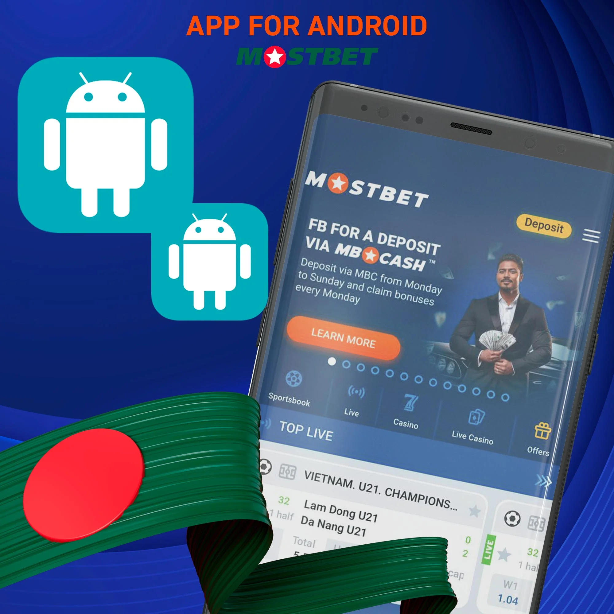 Instructions for installing the Mostbet mobile app on Android