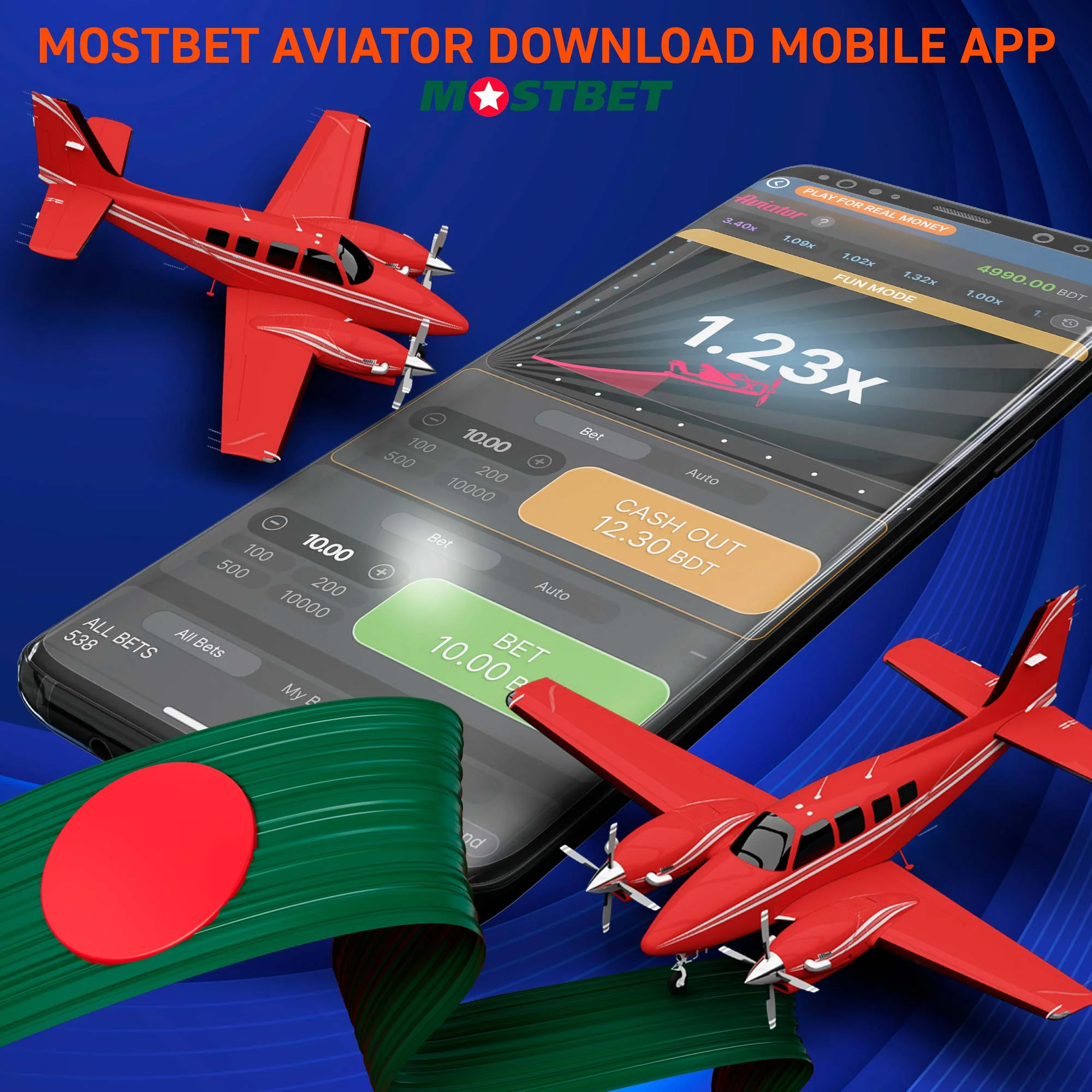 Instructions on how to download Mostbet Aviator on mobile app