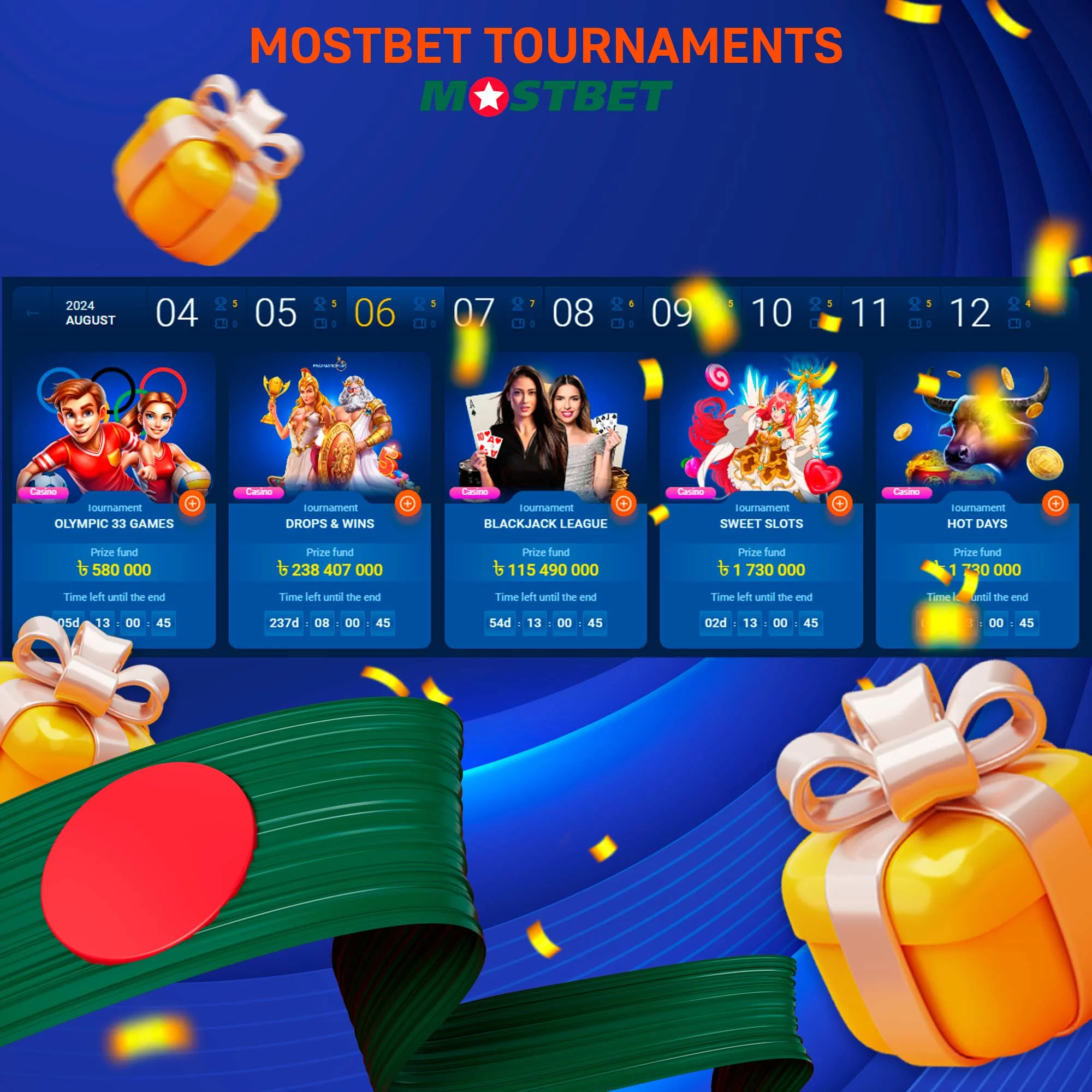 How do Mostbet tournament bonuses work?