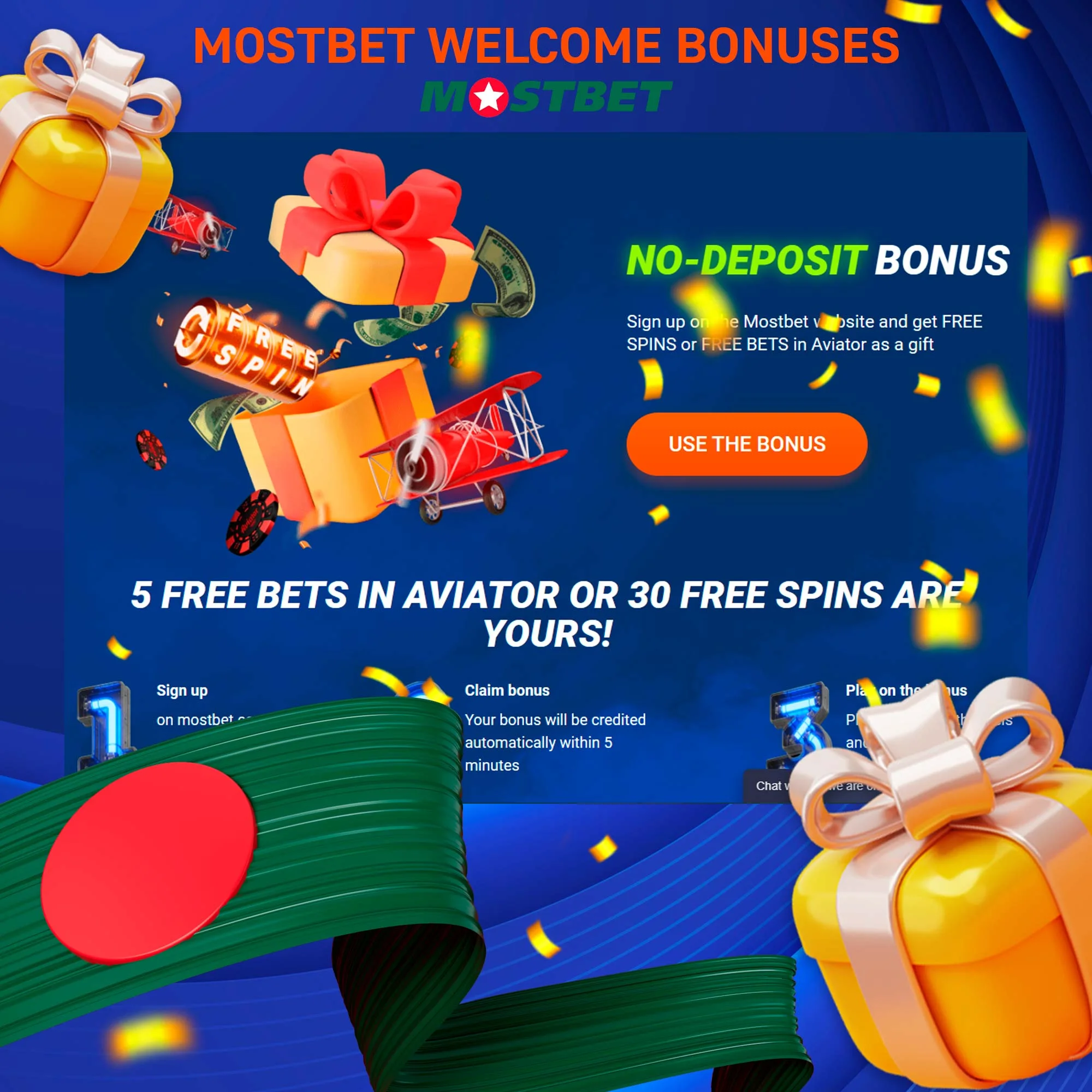 Bonuses and promotions offered by Mostbet after registration