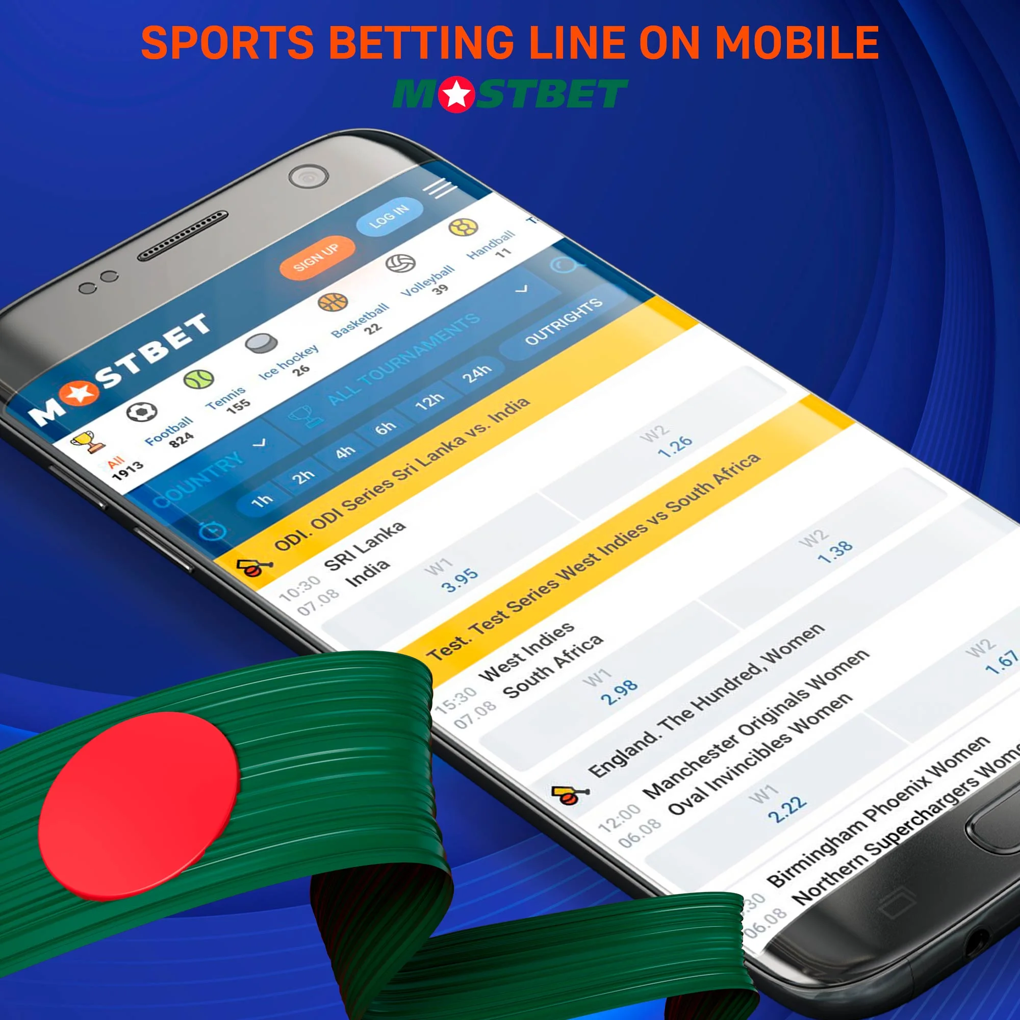 How to start betting via Mostbet mobile app?